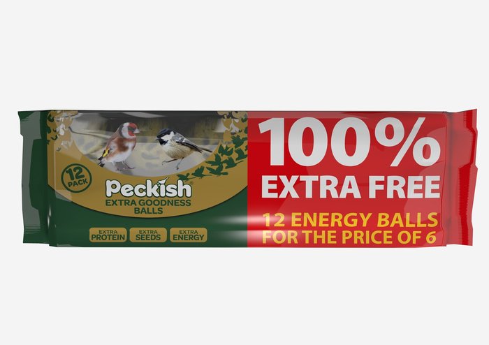 The Range | Peckish Pack of 12 Extra Goodness Energy Bird Balls Peckish Pack of 12 Extra Goodness Energy Bird Balls