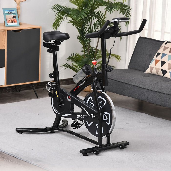 The Range | HOMCOM Indoor Exercise Training Bike - Black HOMCOM Indoor Exercise Training Bike - Black