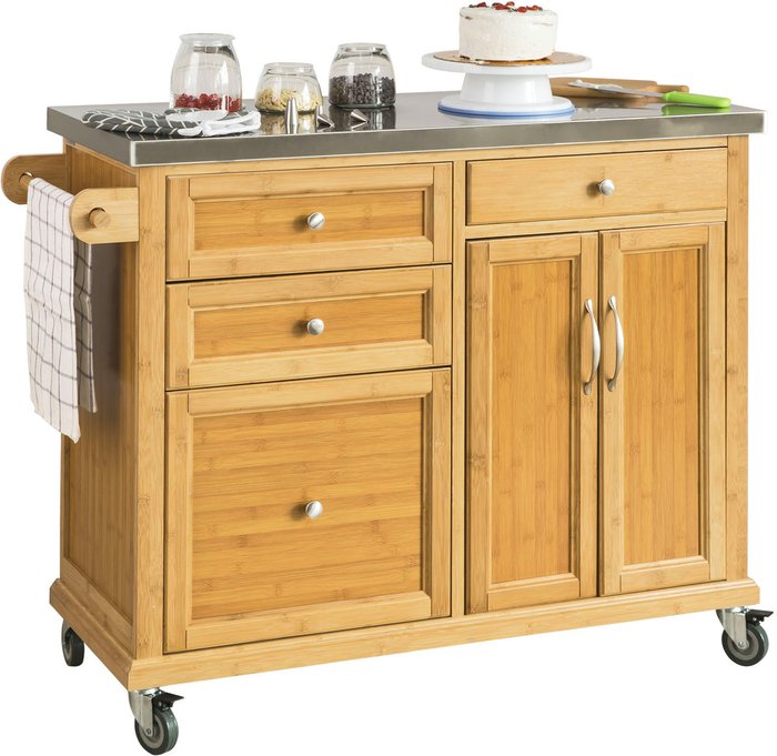 The Range | SoBuy SoBuy Kitchen Island Trolley - YELLOW SoBuy SoBuy Kitchen Island Trolley - YELLOW