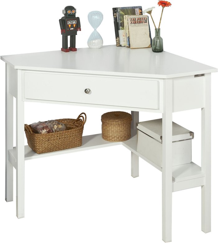 The Range | SoBuy SoBuy Corner Desk Triangle Table Desk - White SoBuy SoBuy Corner Desk Triangle Table Desk - White