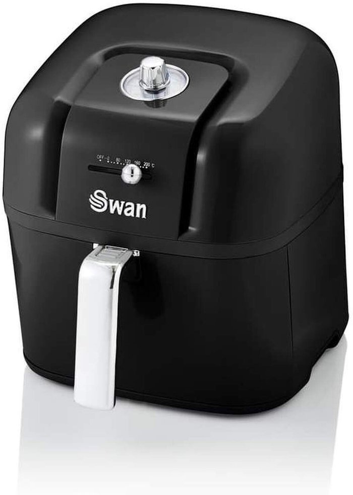 The Range | Swan Swan SD10510BN 6L Retro Manual Air Fryer - Black Swan Swan SD10510BN 6L Retro Manual Air Fryer - Black