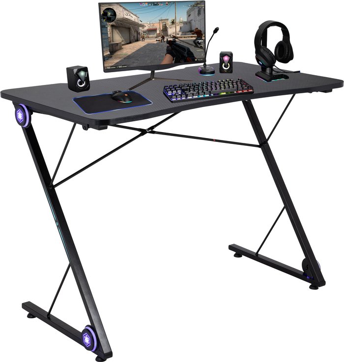 The Range | Prizm Prizm Stream LED Gaming Desk Prizm Prizm Stream LED Gaming Desk