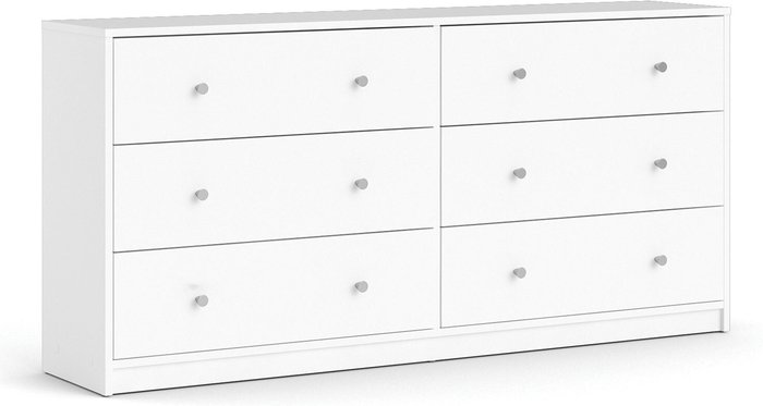 The Range | Furniture To Go May Chest of Six Drawers - White Furniture To Go May Chest of Six Drawers - White