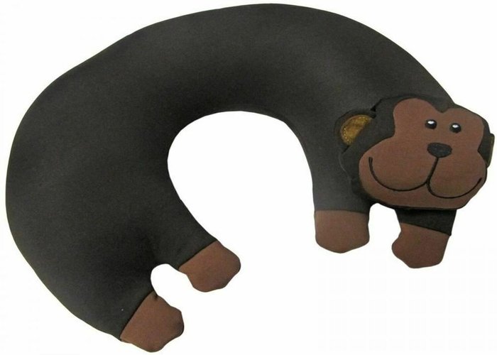 The Range | Gr8 Home Monkey Neck Pillow - Black Brown Gr8 Home Monkey Neck Pillow - Black Brown