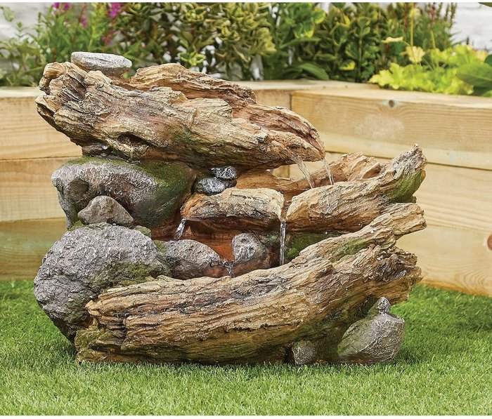 The Range | Tranquility Water Features Bubbling Solar Powered Water Feature - Grey Tranquility Water Features Bubbling Solar Powered Water Feature - Grey