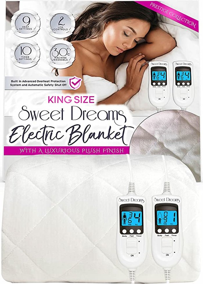 The Range | Sweet Dreams Sweet Dreams Electric Blanket Plush Fleece Heated Mattress - White / King Sweet Dreams Sweet Dreams Electric Blanket Plush Fleece Heated Mattress - White / King