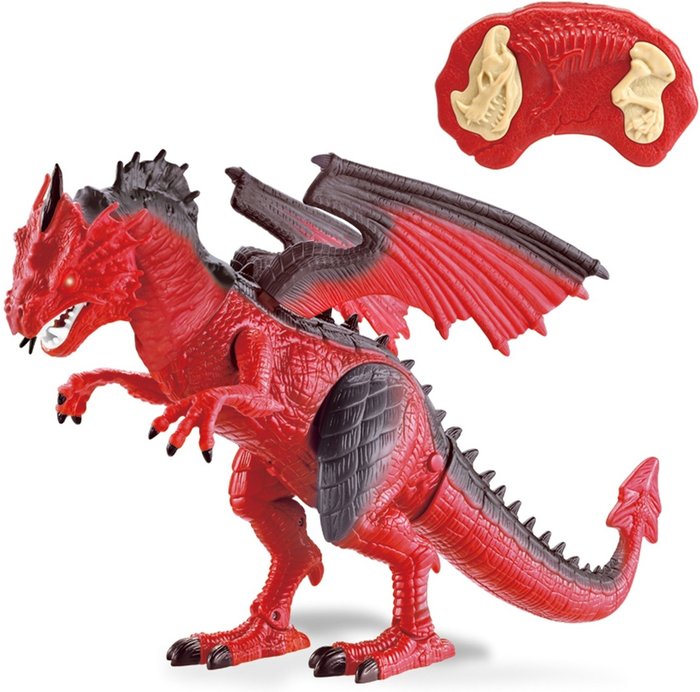 The Range | Rexco Remote Control T-Rex Dinosaur Walking Fire Breathing Dragon - Red Rexco Remote Control T-Rex Dinosaur Walking Fire Breathing Dragon - Red