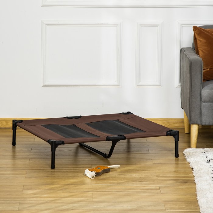 The Range | PawHut PawHut Large Elevated Pet Cot Portable Sleeping Bed for Indoor/Outdoor - Brown PawHut PawHut Large Elevated Pet Cot Portable Sleeping Bed for Indoor/Outdoor - Brown