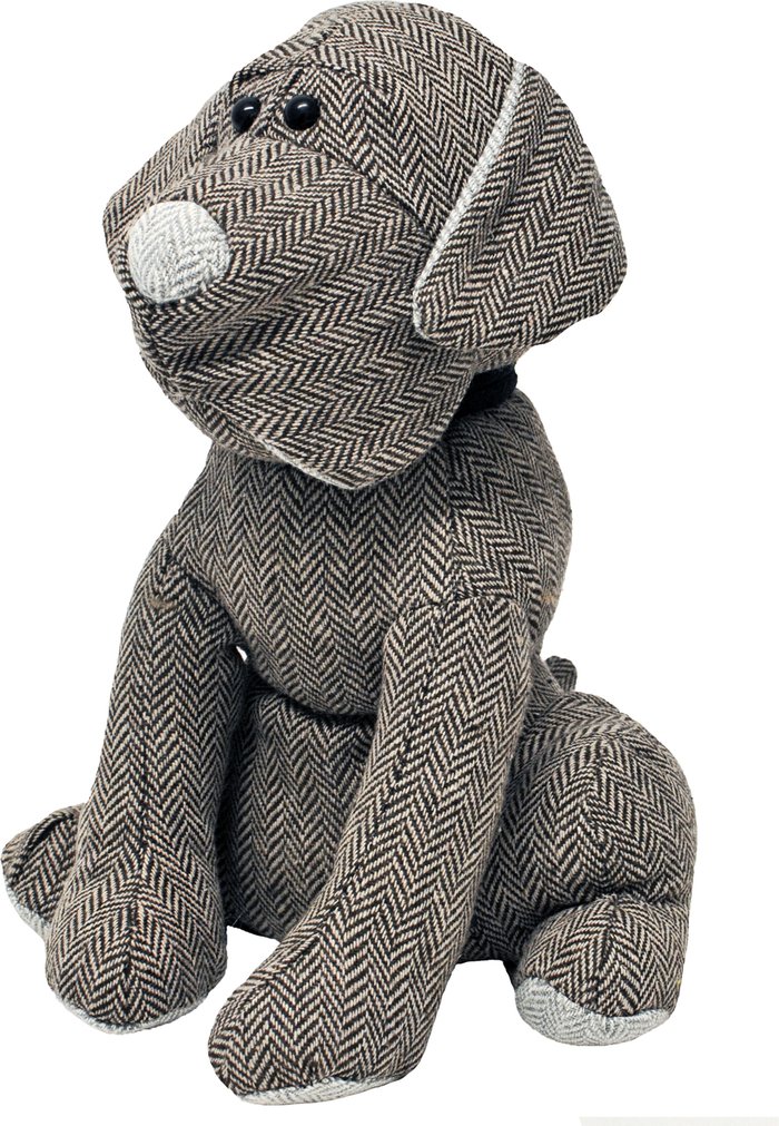 The Range | Dunelm Herringbone Dog Door Stop Brown Dunelm Herringbone Dog Door Stop Brown
