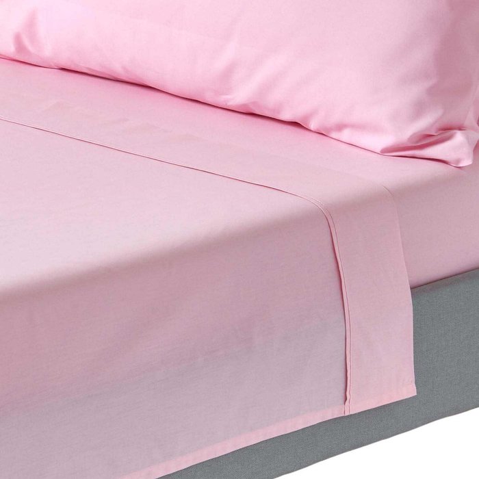 The Range | Homescapes 200 Thread Count Egyptian Cotton Flat Sheet - Pink / Double Homescapes 200 Thread Count Egyptian Cotton Flat Sheet - Pink / Double