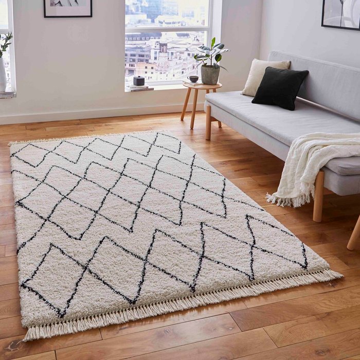 The Range | Dunelm Boho 8280 Rug Black and White Dunelm Boho 8280 Rug Black and White