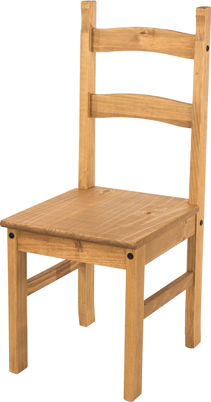 The Range | Core Products Pair of Corona Solid Pine Chairs - Antique waxed pine Core Products Pair of Corona Solid Pine Chairs - Antique waxed pine