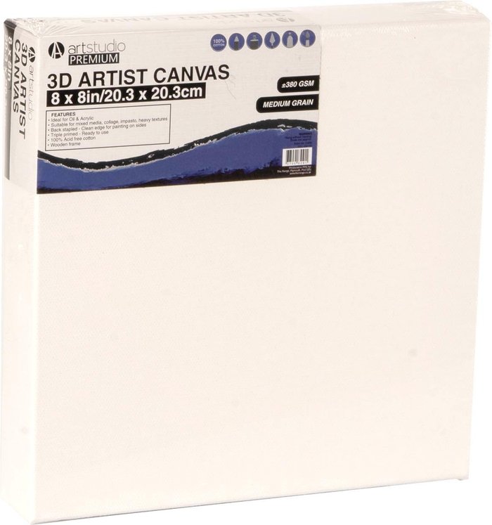 The Range | Art Studio Art Studio 3D Artist Canvas - 20.3 x 20.3cm Art Studio Art Studio 3D Artist Canvas - 20.3 x 20.3cm
