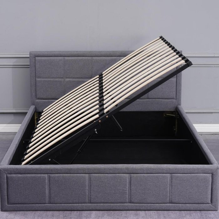 The Range | Kosy Koala Grey Double Storage Ottoman Side Lift Double Bed - Grey Kosy Koala Grey Double Storage Ottoman Side Lift Double Bed - Grey