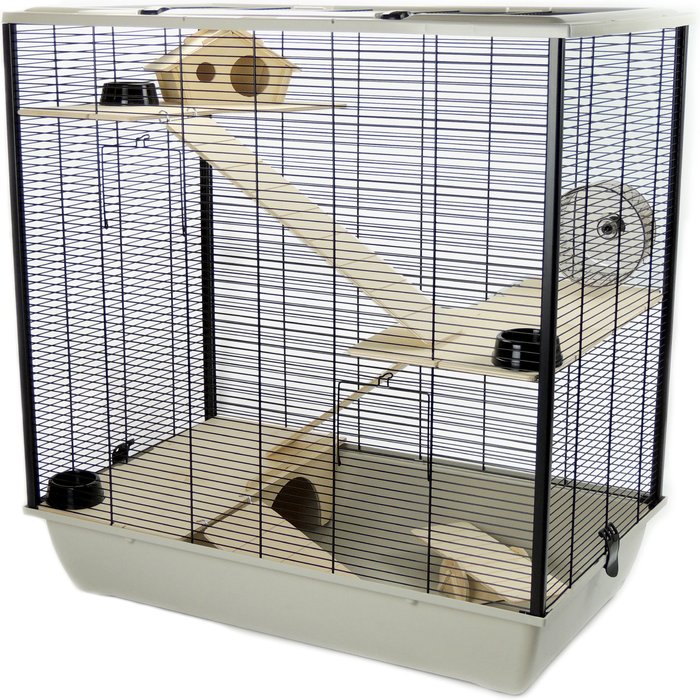 The Range | Little Friends Little Friends The Plaza 3-Tier Small Animal Cage - Grey Little Friends Little Friends The Plaza 3-Tier Small Animal Cage - Grey