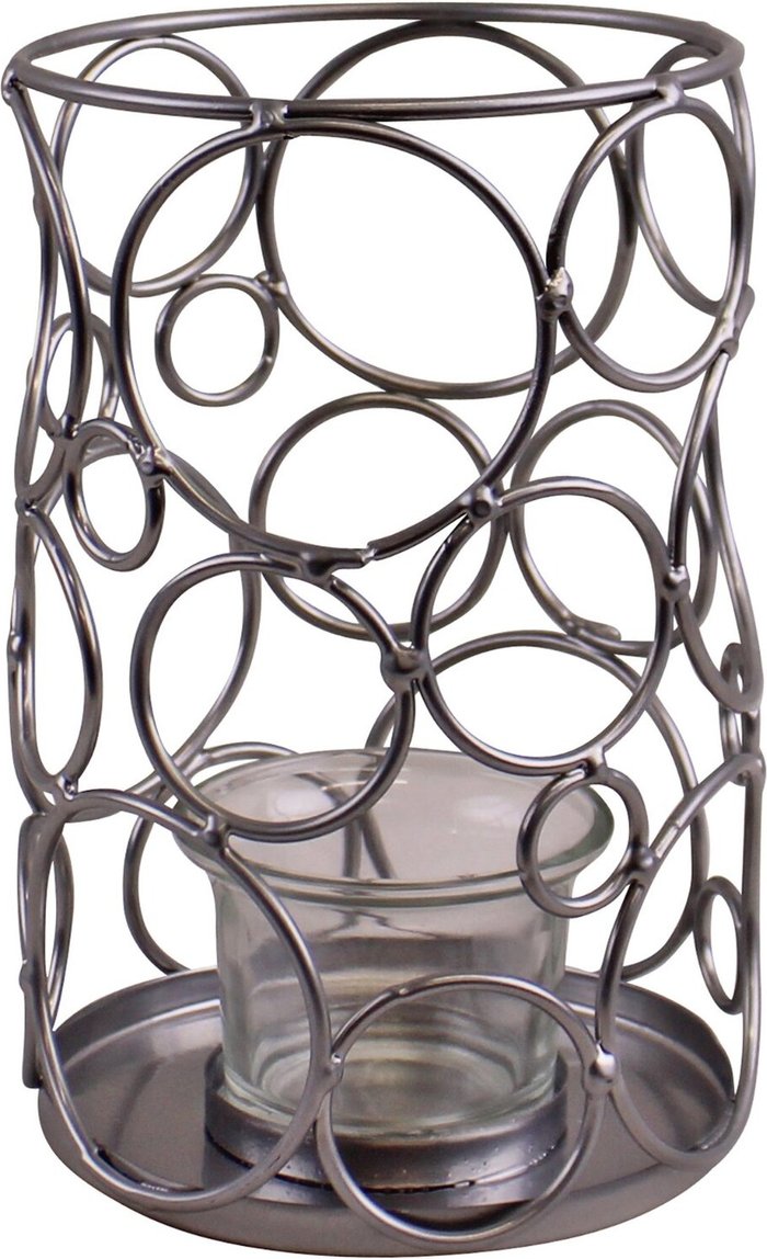 The Range | Inspire Home Dcor Small Silver Metal Abstract Design Candle Holder - Silver Inspire Home Dcor Small Silver Metal Abstract Design Candle Holder - Silver