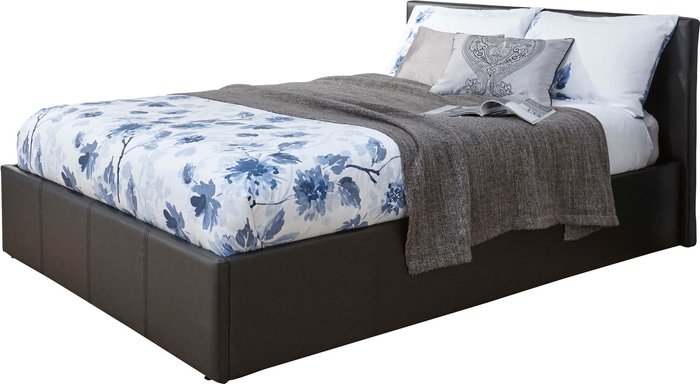 The Range | GFW End Lift Ottoman Bed - Black PU / King GFW End Lift Ottoman Bed - Black PU / King