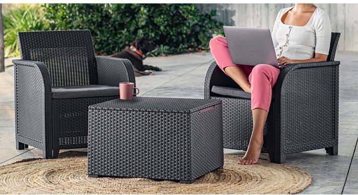 The Range | Keter Keter Rosalie Balcony Set - Black Keter Keter Rosalie Balcony Set - Black