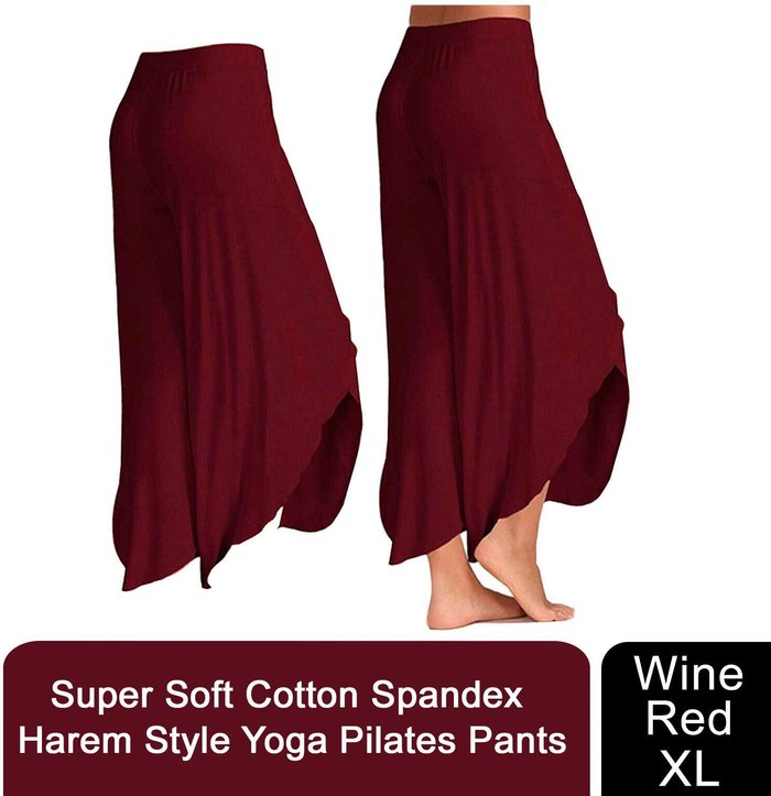 The Range | Flo Super Soft Modal Spandex Yoga Pants - Wine Red / 90cm Flo Super Soft Modal Spandex Yoga Pants - Wine Red / 90cm