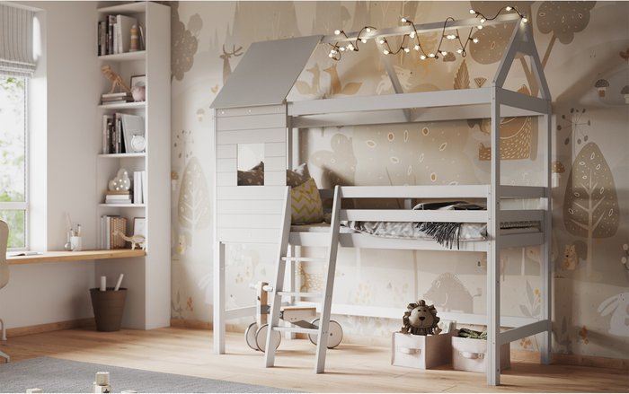 The Range | Flair Hideaway Treehouse Midsleeper White - White Flair Hideaway Treehouse Midsleeper White - White