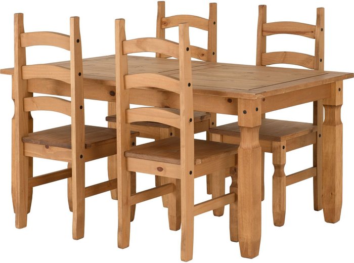 The Range | Seconique Corona 5' Dining Set - Brown Seconique Corona 5' Dining Set - Brown