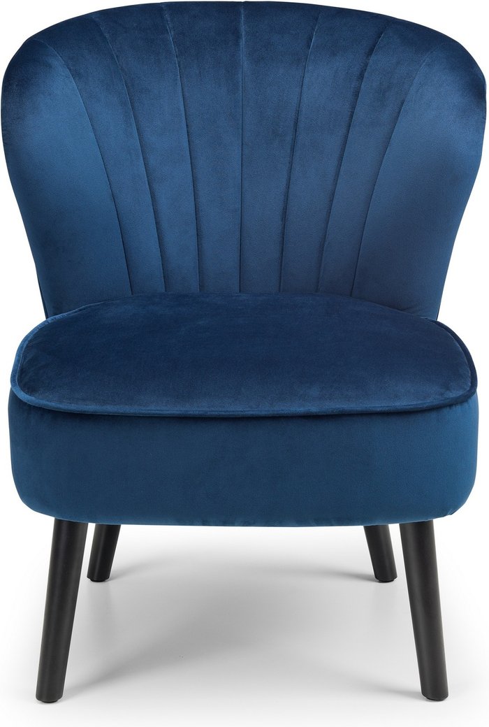 The Range | Julian Bowen Julian Bowen Coco Velvet Accent Chair Blue Julian Bowen Julian Bowen Coco Velvet Accent Chair Blue