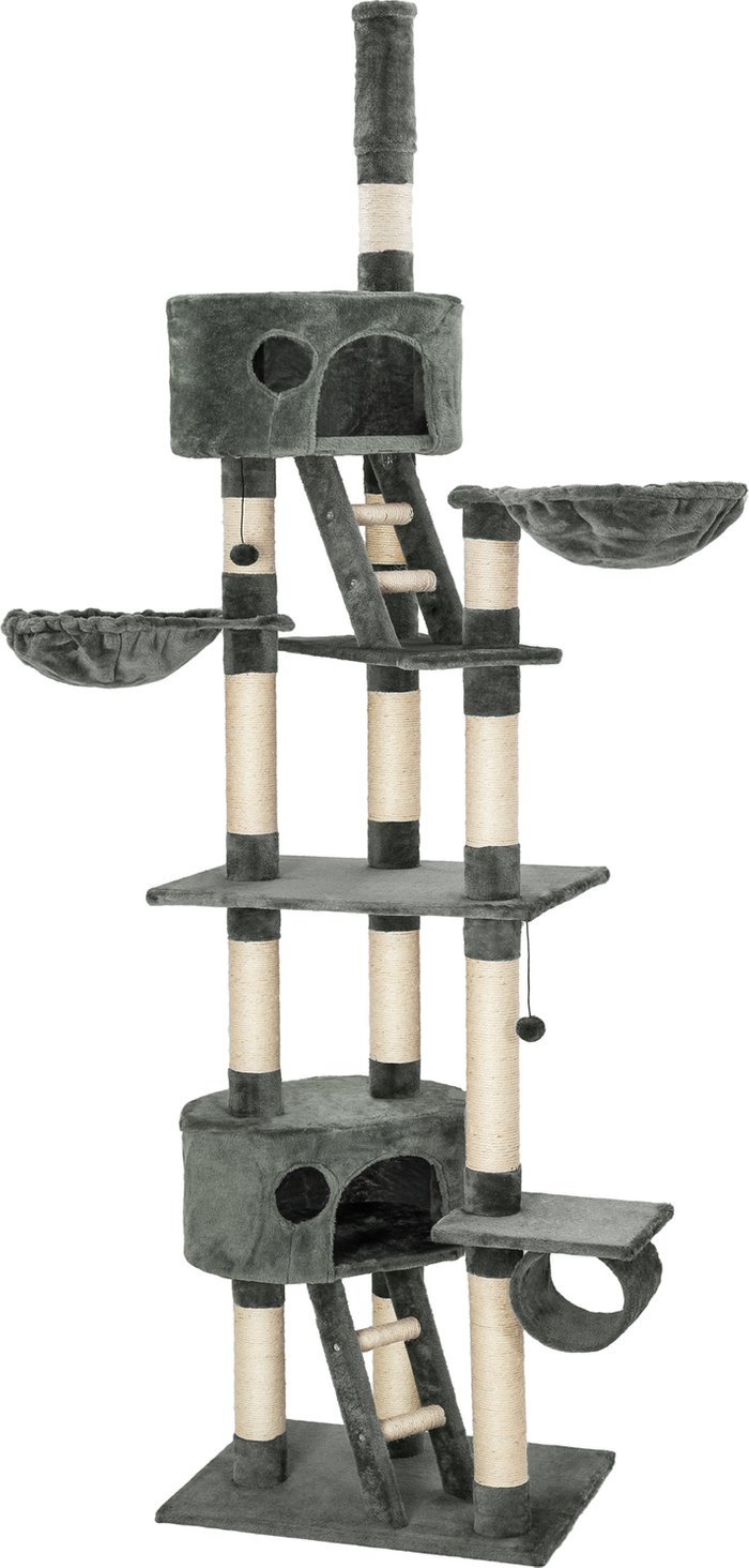 The Range | TECTAKE Tectake Cat Tree Scratching Post Hansi - Light Grey/White TECTAKE Tectake Cat Tree Scratching Post Hansi - Light Grey/White