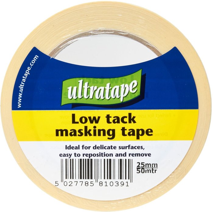 The Range | Ultratape Ultratape Low Tack Masking Tape - 25mm Ultratape Ultratape Low Tack Masking Tape - 25mm