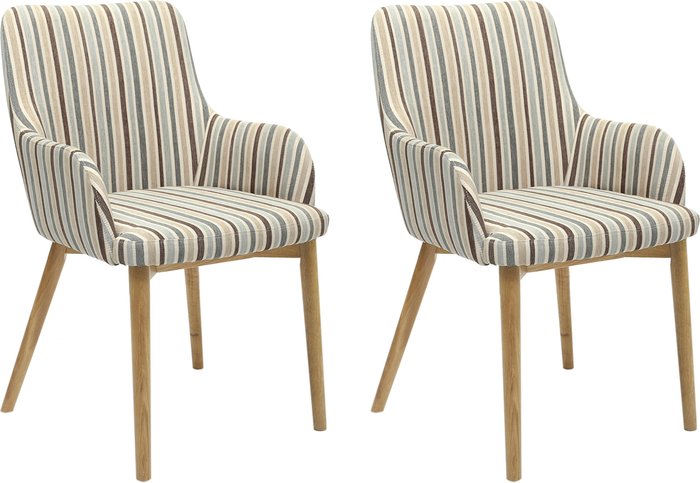 The Range | Shankar 2 x Shankar Sidcup Chenille Stripe Duck Egg Dining Chairs Shankar 2 x Shankar Sidcup Chenille Stripe Duck Egg Dining Chairs