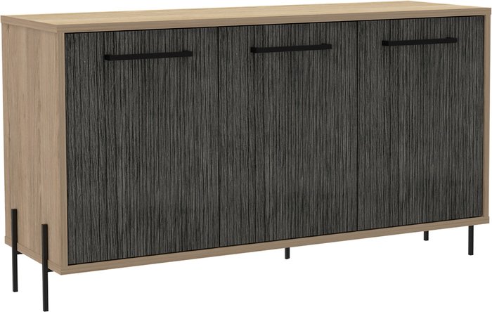 The Range | Core Products Ltd Harvard medium sideboard with 3 doors - Washed oak and grey Core Products Ltd Harvard medium sideboard with 3 doors - Washed oak and grey