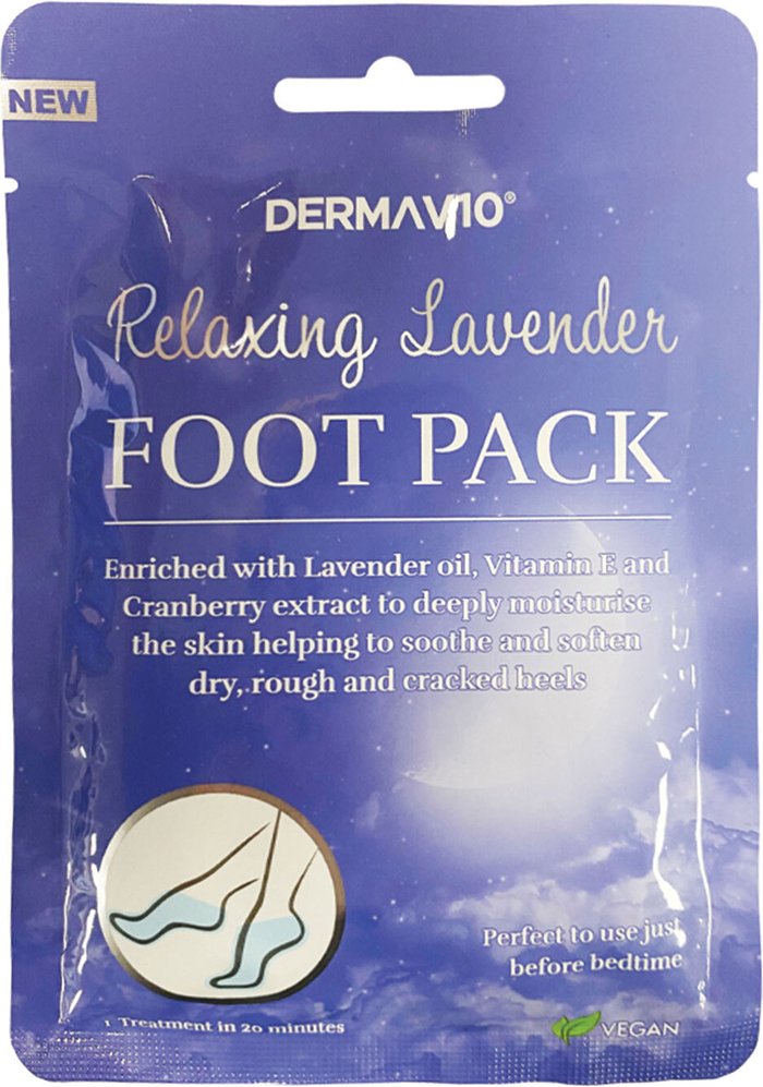 The Range | DermaV10 DermaV10 Relaxing Lavender Foot Pack DermaV10 DermaV10 Relaxing Lavender Foot Pack