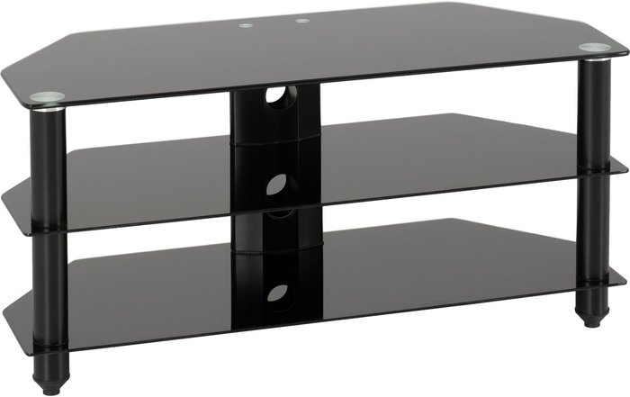 The Range | Seconique Bromley TV Stand Black Glass - Black Seconique Bromley TV Stand Black Glass - Black