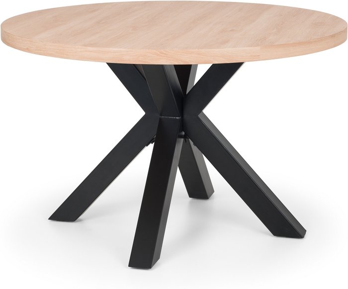 The Range | Julian Bowen Berwick Round Table - Oak & Black Julian Bowen Berwick Round Table - Oak & Black