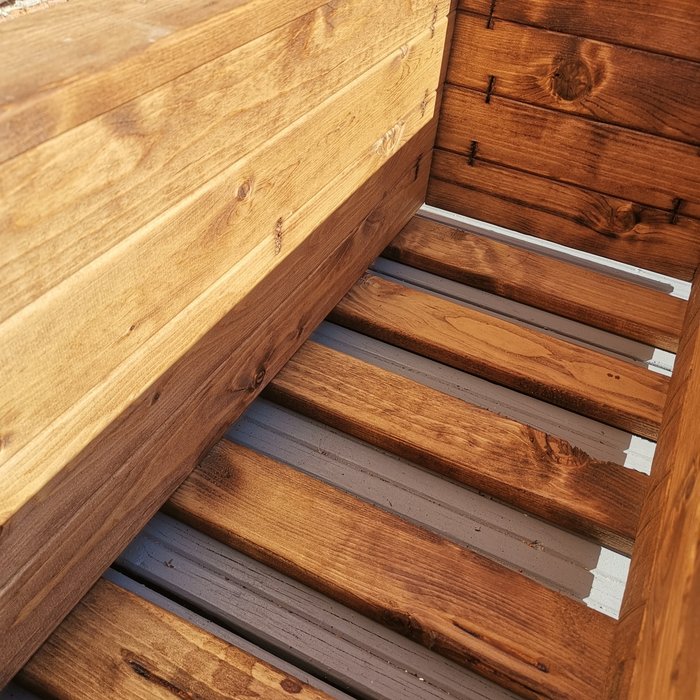 The Range | Samuel Alexander Hand Made 82cm x 40cm Rustic Wooden Medium Garden Trough Flower Bed Planter - Yellow Samuel Alexander Hand Made 82cm x 40cm Rustic Wooden Medium Garden Trough Flower Bed Planter - Yellow