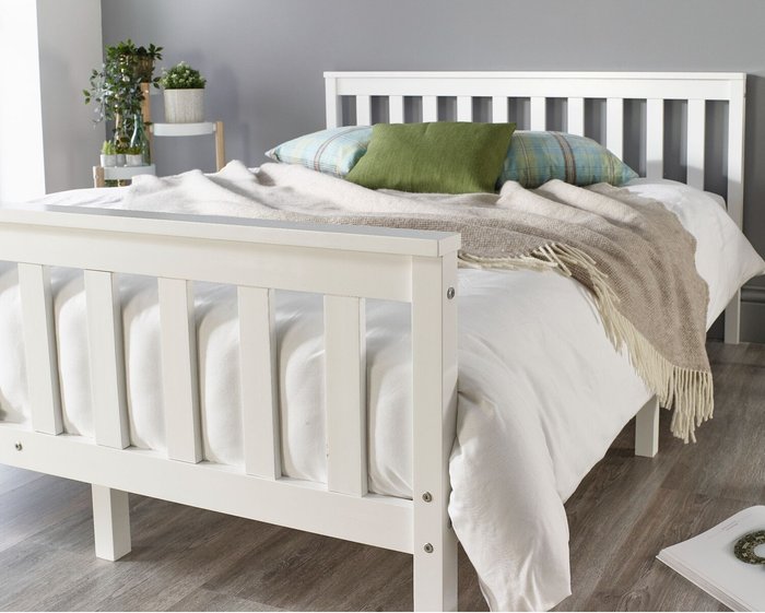 The Range | Aspire Aspire Atlantic Bed Frame White Super King Aspire Aspire Atlantic Bed Frame White Super King