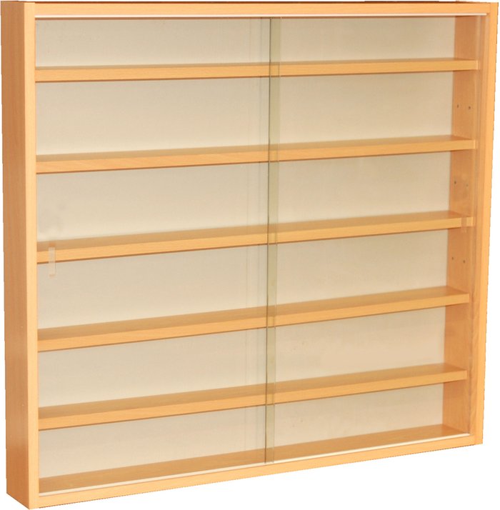 The Range | Techstyle Techstyle Reveal 6 Shelf Glass Wall Collectors Display Cabinet Beech Techstyle Techstyle Reveal 6 Shelf Glass Wall Collectors Display Cabinet Beech