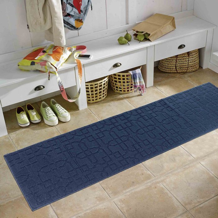 The Range | Serdim Rugs Serdim Rugs Siam Anti Slip 9Mm Mats Navy 60X220 Cm Serdim Rugs Serdim Rugs Siam Anti Slip 9Mm Mats Navy 60X220 Cm