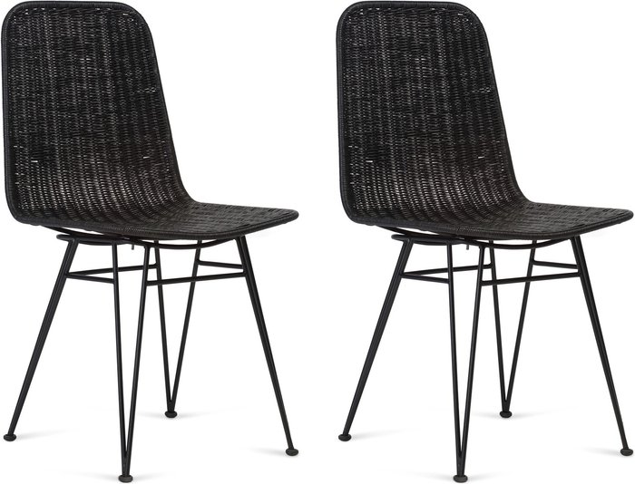 The Range | Desser Desser Porto Rattan Dining Chair In Black Desser Desser Porto Rattan Dining Chair In Black