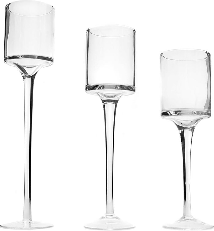 The Range | Maison & White Tea Light Candle Holders - Set of 3 - Clear Maison & White Tea Light Candle Holders - Set of 3 - Clear