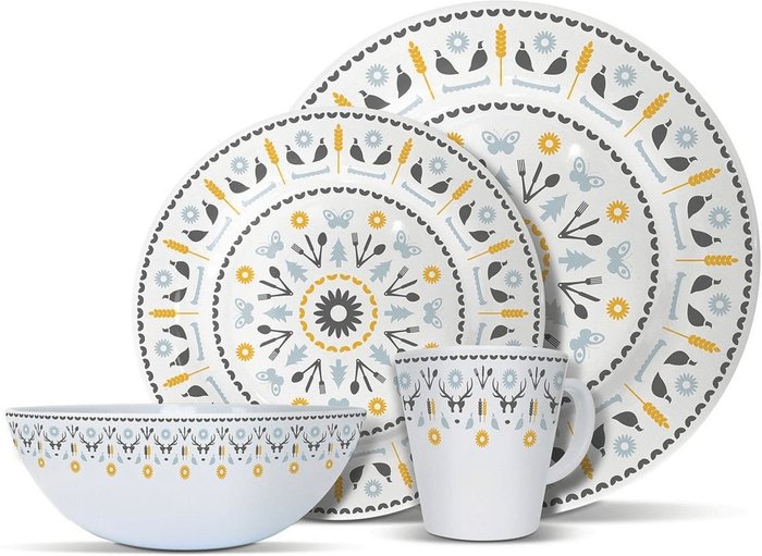 The Range | Olpro Olpro Whitbourne Melamine Set - White / 2.8kg Olpro Olpro Whitbourne Melamine Set - White / 2.8kg