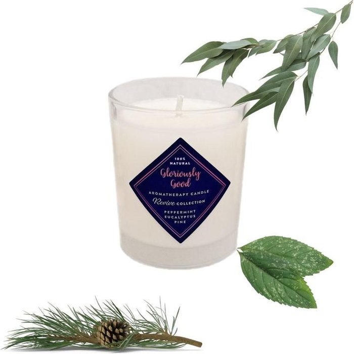 The Range | Gloriously Good Peppermint, Eucalyptus and Pine Aromatherapy Candle - White Gloriously Good Peppermint, Eucalyptus and Pine Aromatherapy Candle - White