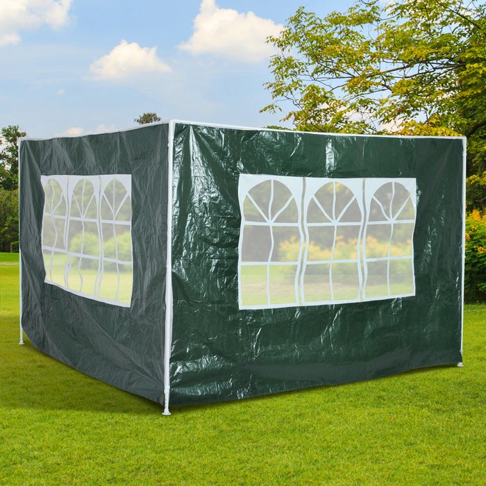 The Range | Outsunny Garden Gazebo Marquee Replacement Exchangeable Side Panel - Green Outsunny Garden Gazebo Marquee Replacement Exchangeable Side Panel - Green