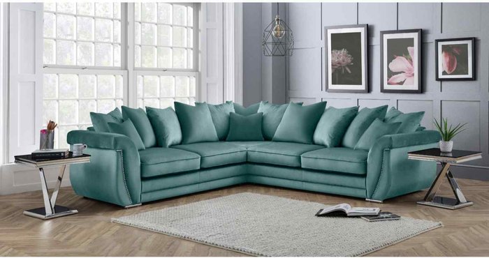 The Range | Simply Eleganza Luca Scatterback Large Corner Sofa - Seaspray Simply Eleganza Luca Scatterback Large Corner Sofa - Seaspray