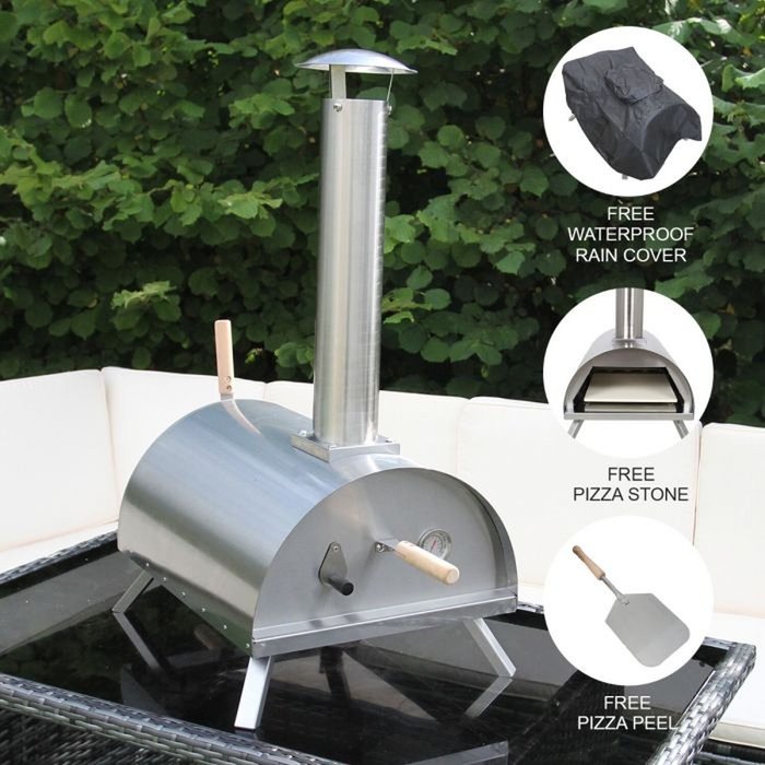 The Range | Monstershop Outdoor Table Top Pizza Oven - Silver Monstershop Outdoor Table Top Pizza Oven - Silver