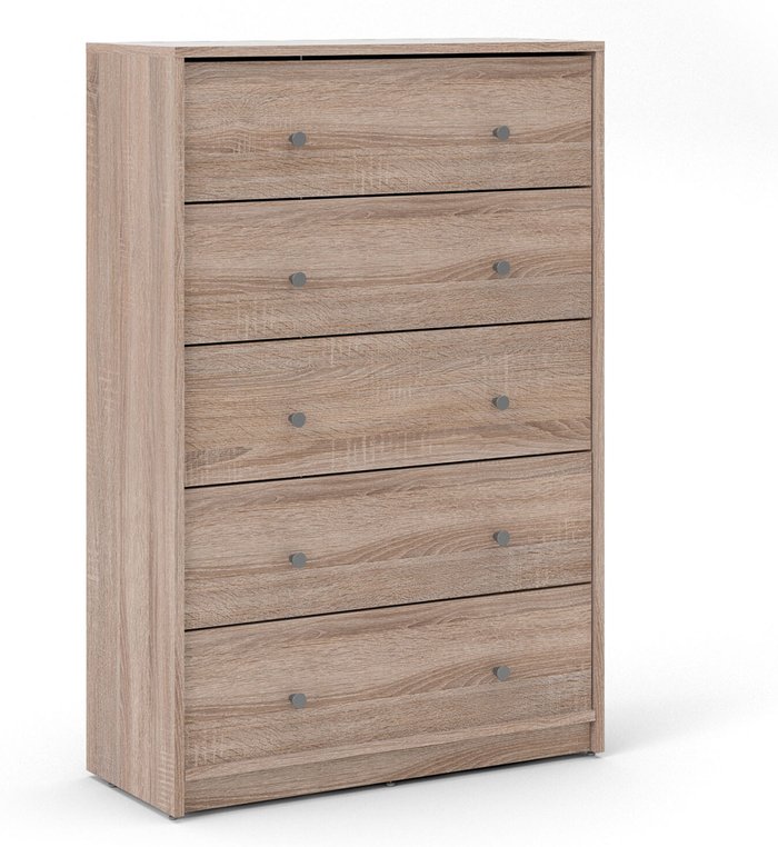 The Range | Furniture To Go May Chest of 5 Drawers - Truffle Oak Furniture To Go May Chest of 5 Drawers - Truffle Oak