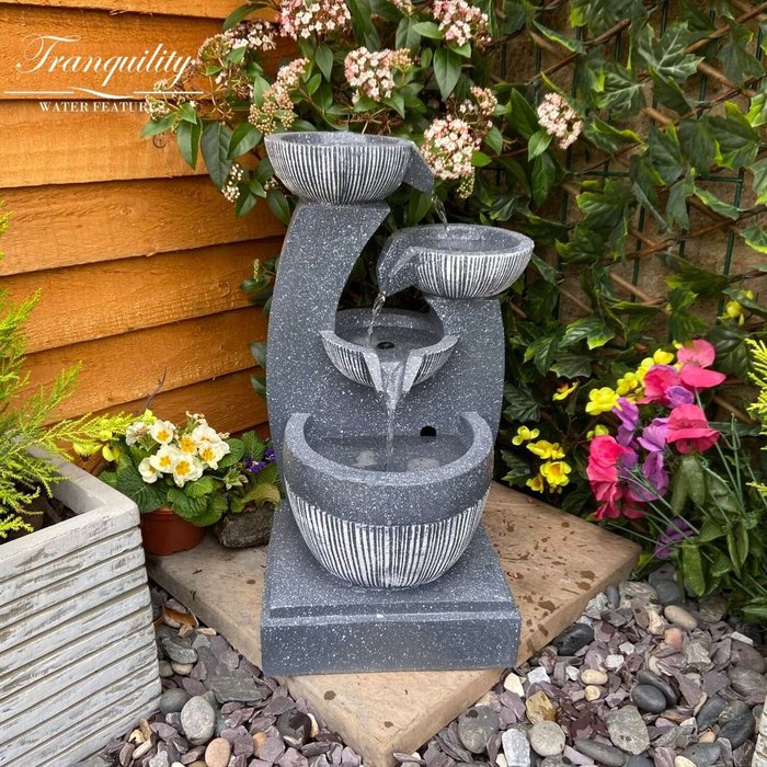 The Range | Tranquility Water Features Venetian Eclipse Mains Powered Water Feature - Grey Tranquility Water Features Venetian Eclipse Mains Powered Water Feature - Grey