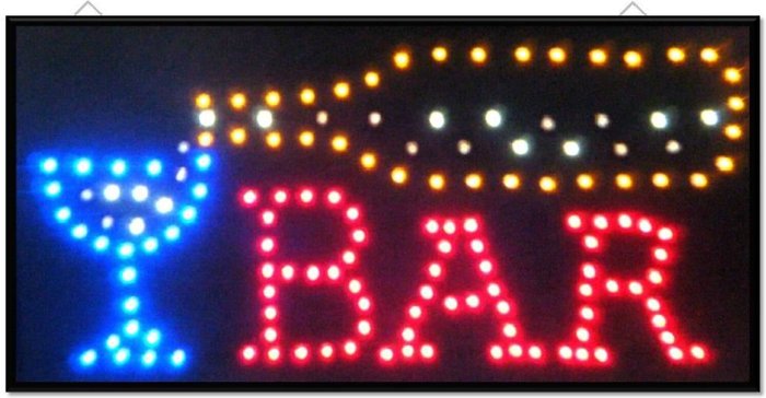 The Range | Gr8 Home Led Bar Sign Pub Club Window Display Light - Black Gr8 Home Led Bar Sign Pub Club Window Display Light - Black