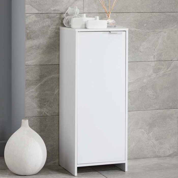 The Range | Dunelm Jaxon White Single Door Floor Cabinet with Adjustable Shelf White Dunelm Jaxon White Single Door Floor Cabinet with Adjustable Shelf White