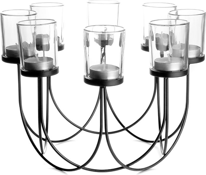 The Range | Maison & White 8 Tealight Candle Holder Black - Black Maison & White 8 Tealight Candle Holder Black - Black