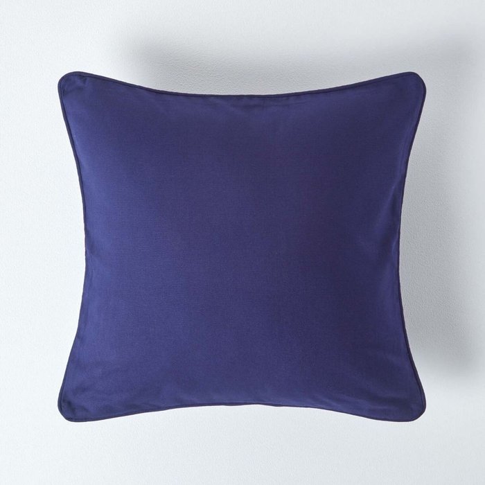 The Range | Homescapes Homescapes Cotton Plain Cushion Cover - Navy Homescapes Homescapes Cotton Plain Cushion Cover - Navy